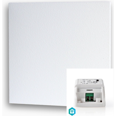 Licht gekorrelde elektrische infraroodpaneel met smart switch 1000 W, 85 x 120cm wit