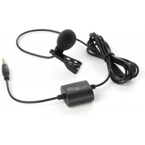 IK Multimedia MIC LAV Spraakmicrofoon Dasspeld Zendmethode: Kabelgebonden Incl. klem, Incl. windkap