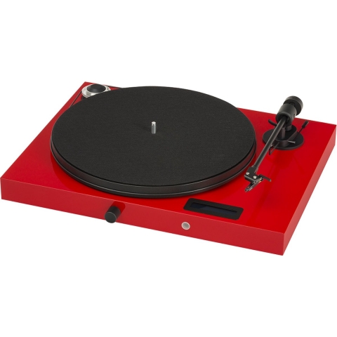 Pro-Ject Jukebox E – Ortofon OM5e element – Platenspeler Bluetooth - Geïntegreerde versterker - Rood