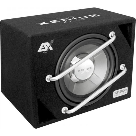 ESX XE300 - 12 inch woofer in bassreflex behuizing - beschermbeugels - 300 Watt RMS - 600 Watt maximaal - 4 Ohm impedantie