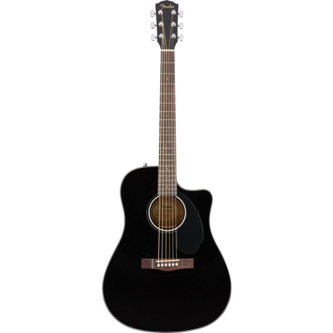 Fender CD-60SCE Black - Akoestische gitaar