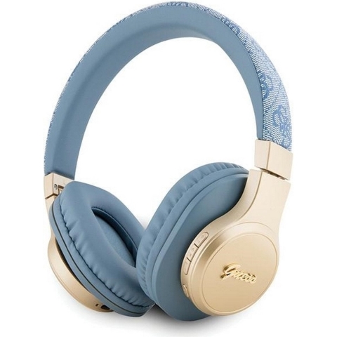 Guess 4G Script Logo - Bluetooth Stereo Over-Ear Koptelefoon - Blauw