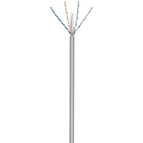 UTP CAT6 Gigabit Netwerkkabel - CCA - 23AWG - Stug - 305 meter - Grijs