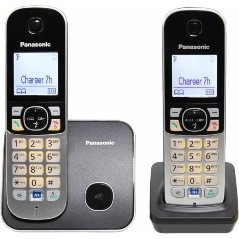 Panasonic KX-TG6812FRB DECT-telefoon Nummerherkenning Zwart, Zilver telefoon