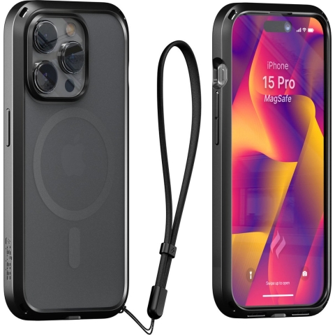 Catalyst Influence Case Apple iPhone 15 MagSafe Compatible Stealth - Zwart