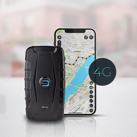 SALIND 20 GPS Tracker 4G für Autos, Maschinen, Boote - inkl. Magnet - ca. 90 Tage Batterielaufzeit (bis zu 180 Tage im Standby) Lange Batterielaufzeit - Echtzeit-Tracking - 20.000mAh
