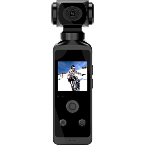 4K Pocket Camera 1080p - Mini Camera - Met Waterdichte Hoes - Met 128G SD Kaart - Draaibaar 270 - Full HD - Video's Opnemen - Foto's Maken - Ingebouwde Microfoon - Verbind Met Wifi - Foto's En Video's Delen Met Je Telefoon - Actie Camera - Vloggen