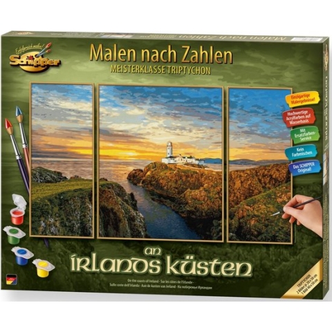 De Ierse Kust - Schipper Drieluik 50 x 80 cm