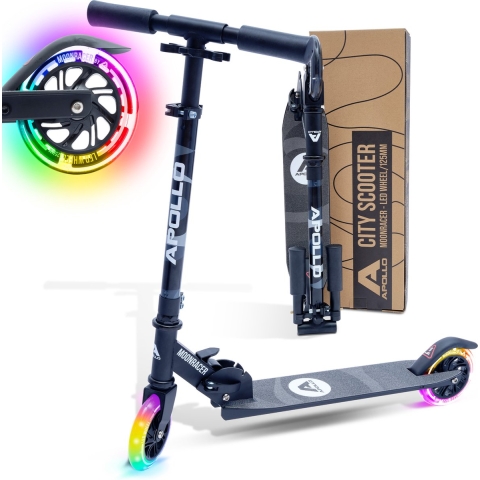 Apollo Moonracer LED-step Kinderscooter met Vering