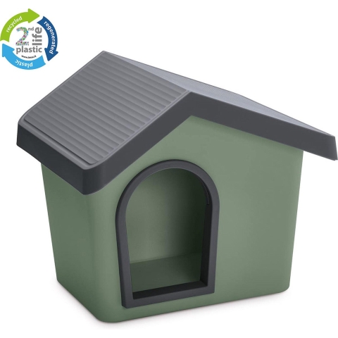 Imac hondenhok zeus 50 2nd life grijs - groen