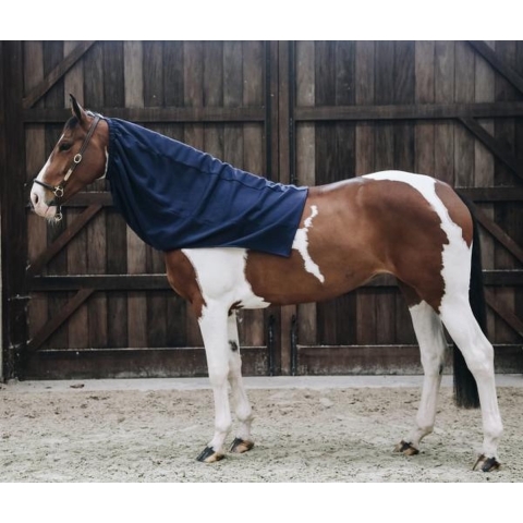 Kentucky Cooler Fleece Horse Scarf - Navy - Maat Full