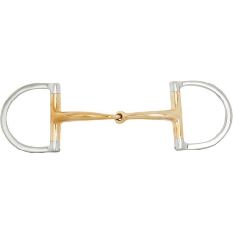 BR nkel Gebroken D-trens Soft Contact 12 mm Ø 65 X 50 mm 11,5 Zilver/goud