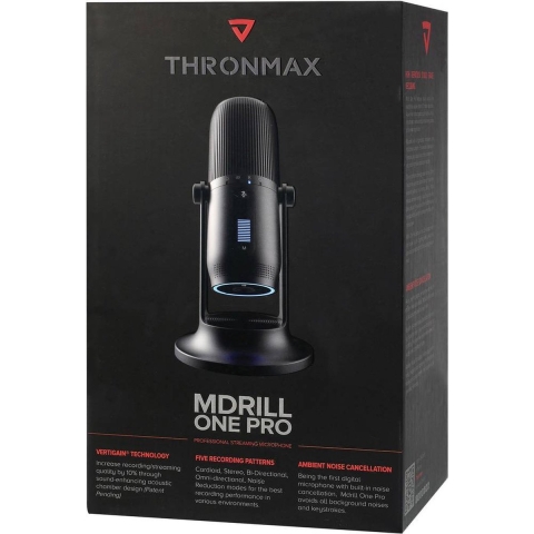 Thronmax M2P-B Statief USB-studiomicrofoon Zendmethode:Kabelgebonden Voet, Incl. kabel