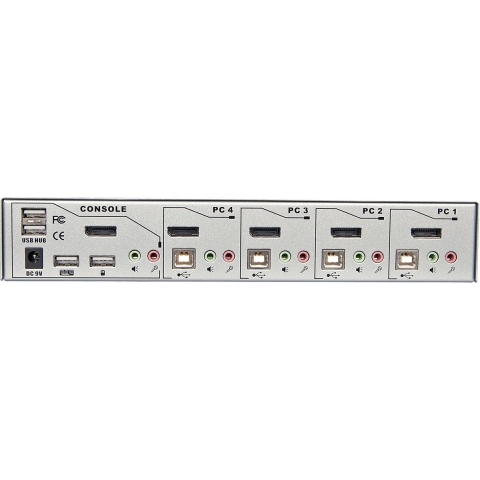 LINDY KVM-switch DisplayPort Muis, Toetsenbord 3840 x 2160 Pixel