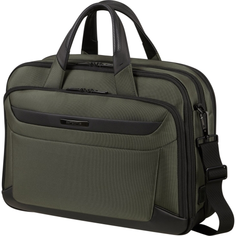 Samsonite Laptopschoudertas - Pro-Dlx 6 Bailhandle 15.6 inch Uitbreidbaar 16/23 l - Green