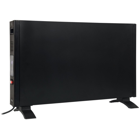 Elektrische kachel - Princess Smart Convector Verwarming 348320 - Paneel heater - Regelbare thermostaat - LED-display - Zwart