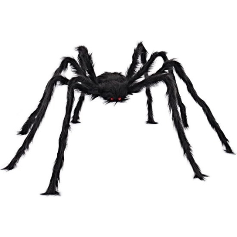Equivera Gigantische Spin (1,5m) - Halloween Decoratie - Halloween Versiering - Halloween Decoratie Buiten