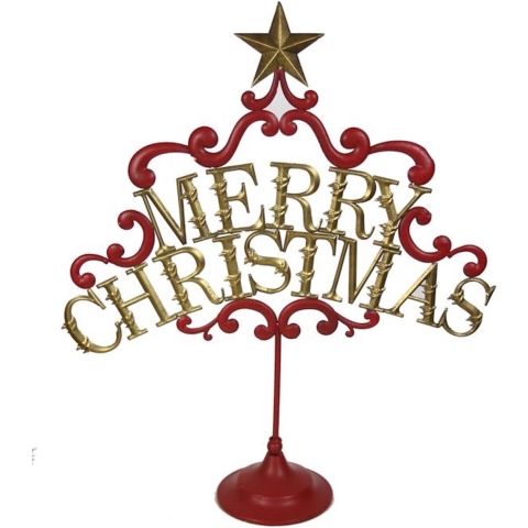 Ornament Merry Christmas 66,5x18,7x77cm