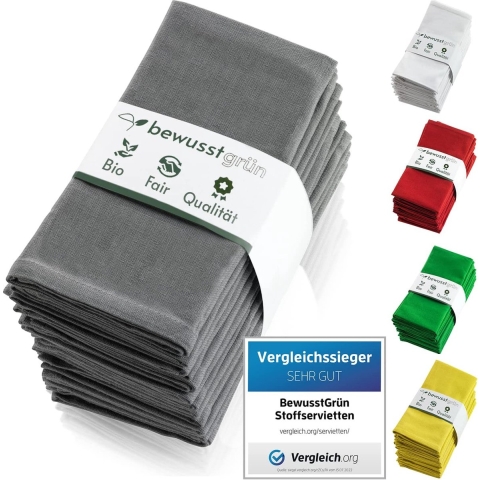 Servetten stof set - Dineren – Servet – Napkins set – Wasbaar – Washable
