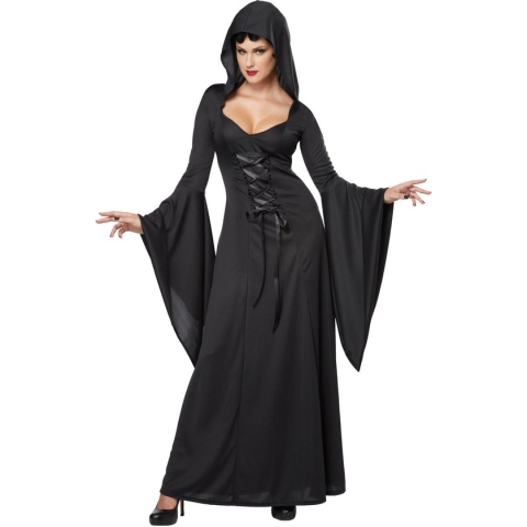 CALIFORNIA COSTUMES - Zwarte heksen kostuum voor vrouwen Halloween - XL (44/46)