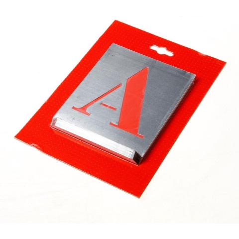 Sjabloon kistletter a-z 100mm metaal