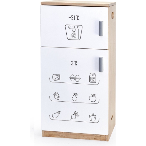 Vigatoys Houten Koelkast Luxe Wit