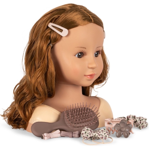 Konges Sløjd poppenbuste met haaraccessoires - Geschikt vanaf 3 jaar