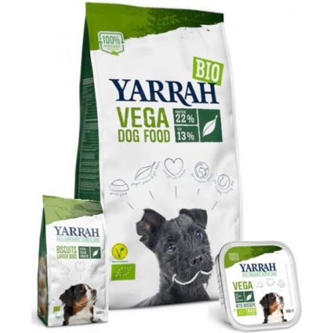 10 kg Yarrah dog biologische brokken vega baobab / kokosolie hondenvoer