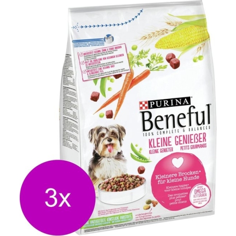 Beneful Kleine Genieter - Rund&Groente - Hondenvoer - 3 x 2.8 kg