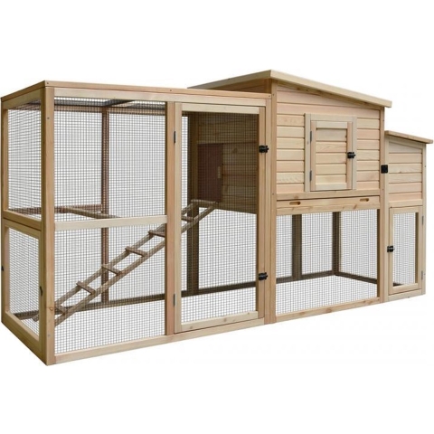 Duvo+ kippenhok rustic big pinus 228x83,5x123cm