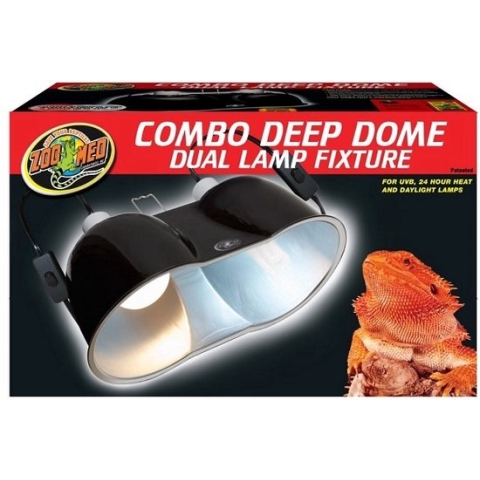 Zoo Med Mini Combo Deep Dome Lamp Fixture - Mini Combo Diepe Koepel Lampenhouder - 100W