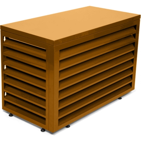 Cortenstaal Airco Ombouw - Omkasting - Cover - 93 x 60 x 48 cm