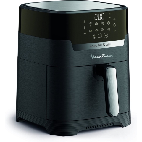 Moulinex EZ505810 Enkel Vrijstaand 1400 W Heteluchtfriteuse Zwart