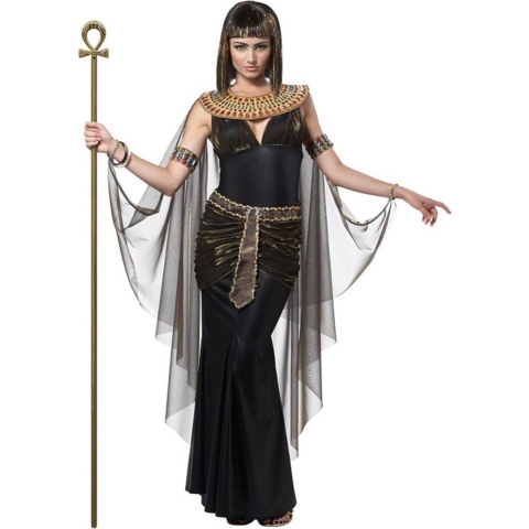 CALIFORNIA COSTUMES - Zwart en goudkleurig Cleopatra kostuum voor vrouwen - L (42/44)