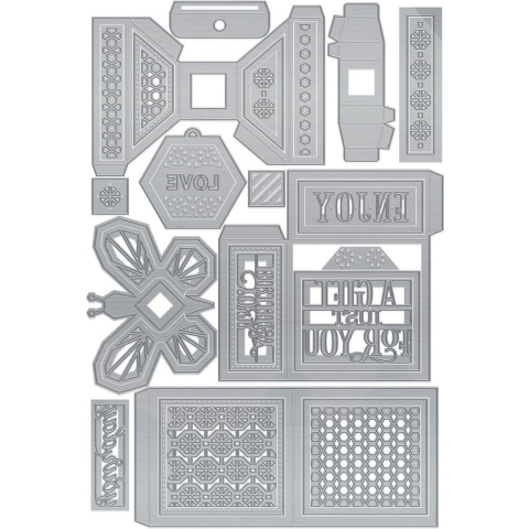 Tonic Studios Dimensions tiered boxes mal set Beautiful butterfly