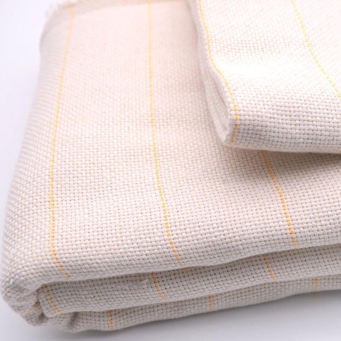 Tufting Cloth, primair tuftingsdoek, tapijtrugstof met gemarkeerde gele lijnen, mousseline-stof/textiel, primair tufting-doekdragerweefsel voor het gebruik van tapijt-tuftingpistolen, 1 m x 5 m
