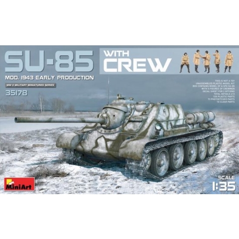 Miniart - Su-85 Mod. 1943 Early Production W/crew (Min35178)