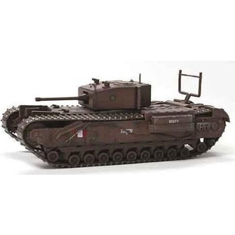 The 1:72 ModelKit of a Churchill MK.III Dieppe 1942.

Fully assembled model

The manufacturer of the kit is Dragon Armor.This kit is only online available.