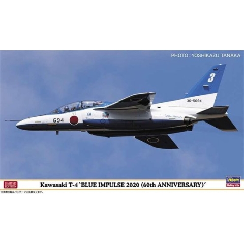 1:72 Hasegawa 02356 Kawasaki T-4 Blue Impulse - 2020 60TH Anniversary Plastic Modelbouwpakket