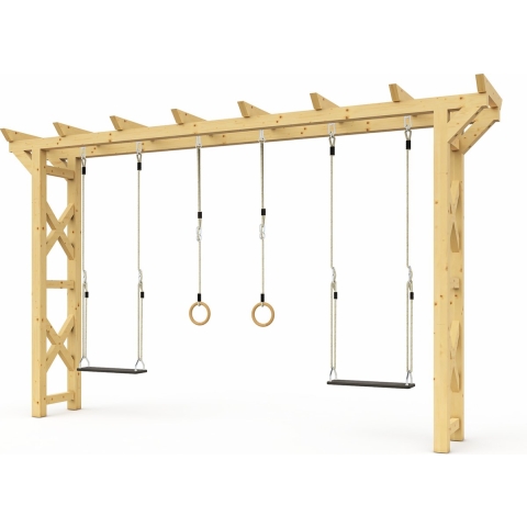 Pergola schommel Diagonaal X 3p 4.0m/230 cm