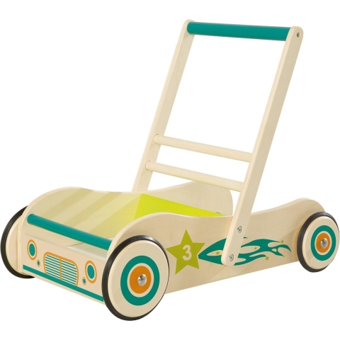 Roba Loopwagen Junior 29 X 56 X 45 Cm Hout Groen
