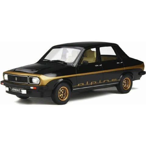 Otto Mobile Renault 12 Alpine 1978 Zwart 1:18 - Nieuw