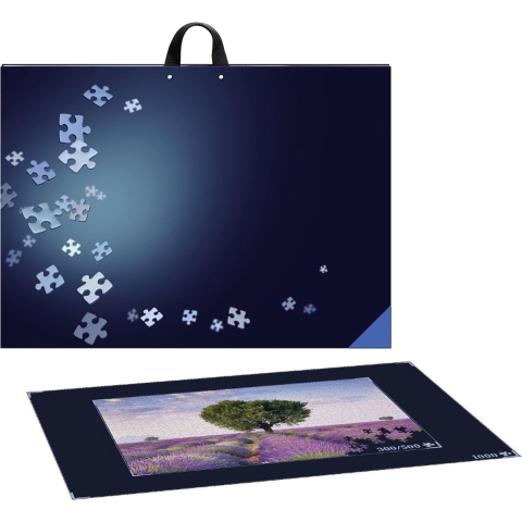 Luxe Blauwe Puzzelkoffer voor 1500stukjes-Puzzelmap-Puzzelmat -Puzzelopslag-Puzzelbord-Puzzel accessoires