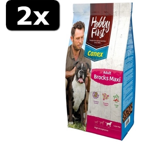 2x CANEX ADULT BROCKS MAXI 12KG
