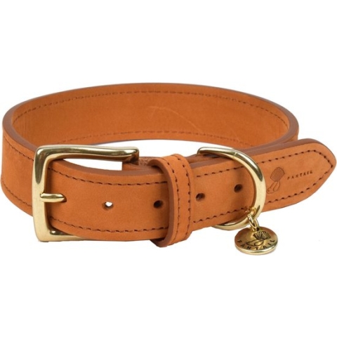 Fantail Halsband Nubu Lichtbruin - Hondenhalsband - 40 cm