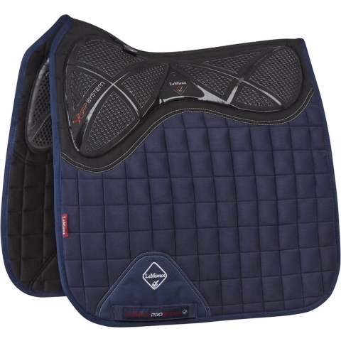 LeMieux Zadeldek X-Grip Twin Sided Dressage Square - maat Full - Navy