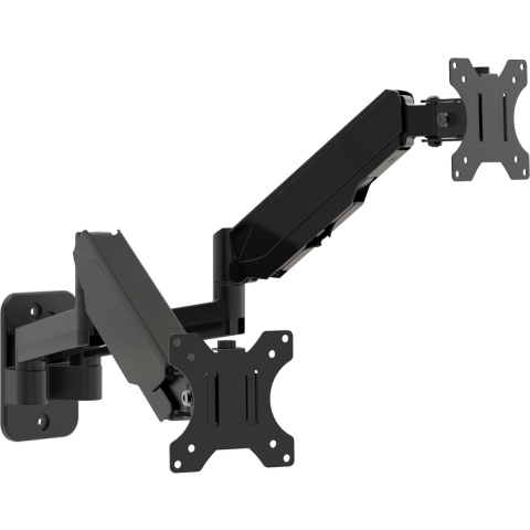 Multibrackets - Monitorstandaard - Wall Basic Dual -Muur montage - 2 schermen - zwart