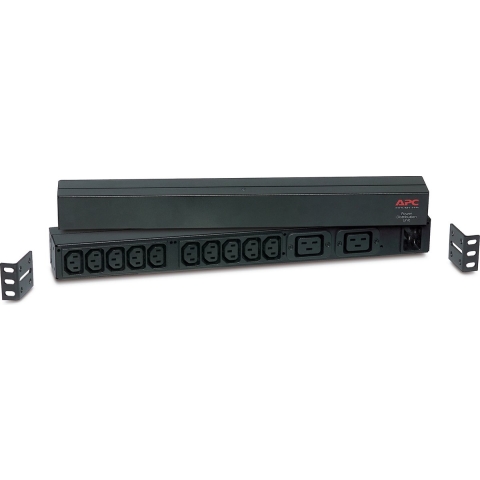 APC Rack PDU, Basic, 0U/1U, 16A, 230V, (10x) C13 (2x) C19, C20 stekker