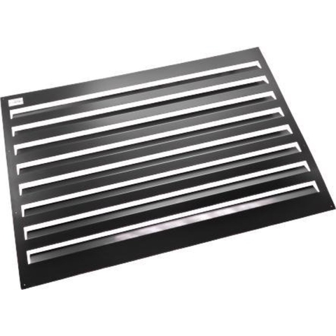 Evolar EVO-LOUVRE-LB - Achterplaat uitbreiding voor EVO-COVER - Maat Large - 120 x 110 cm - Gepoedercoat - Aluminium - Hoogwaardige kwaliteit - Zwart - RAL 9004