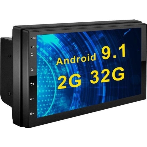 TechU™ Autoradio T128 – 2 Din – 7.0 inch Touchscreen Monitor – FM radio – Bluetooth & Wifi – USB – SD – Handsfree bellen – GPS Navigatie – Android 9.1 – 2GB RAM +32GB ROM